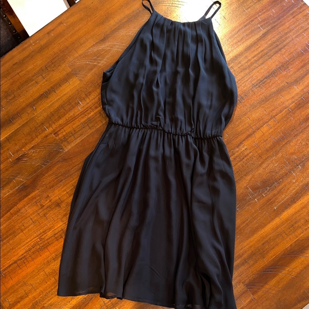 Elegant Black Spaghetti strap Dress